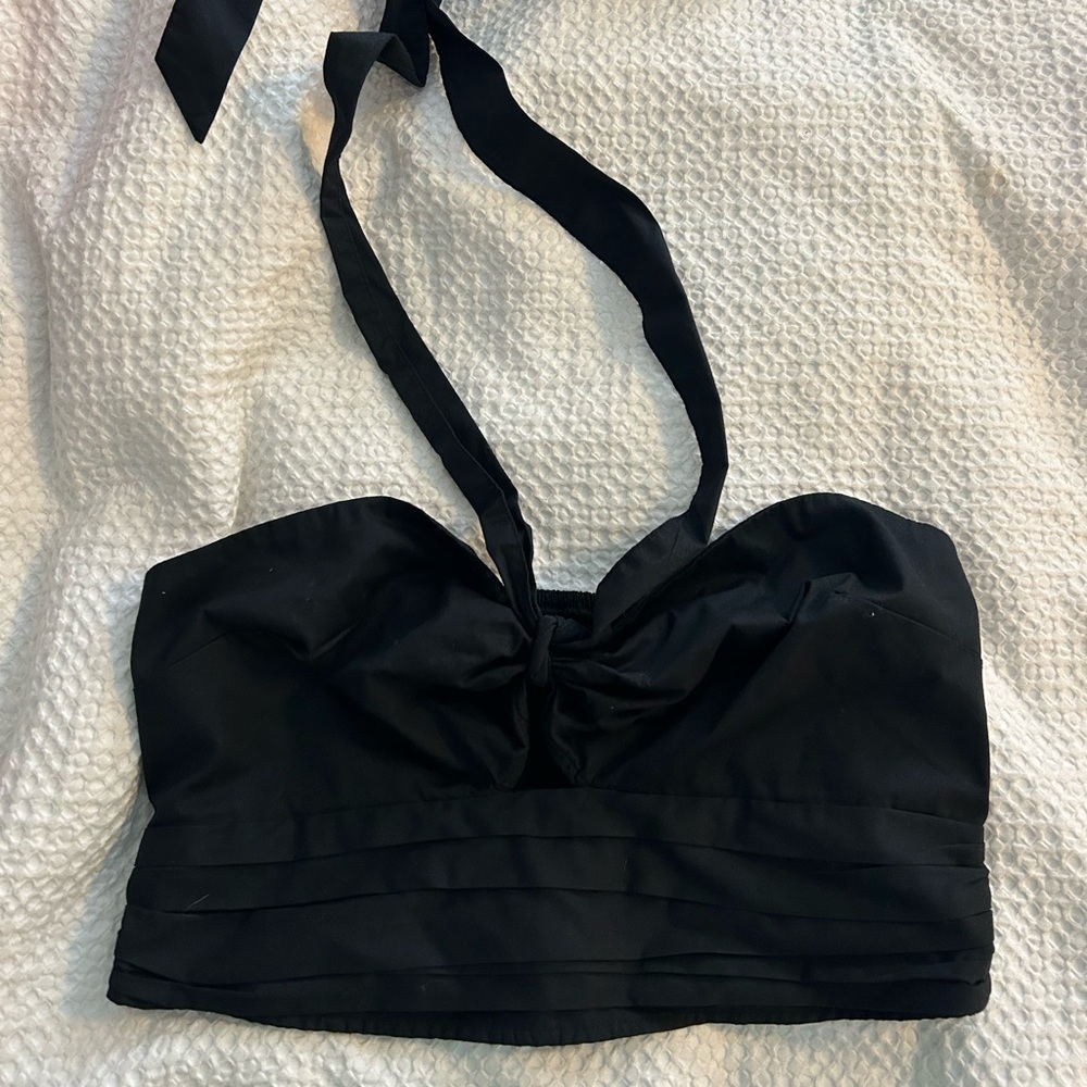 Abercrombie & Fitch Black Halter Tank Top